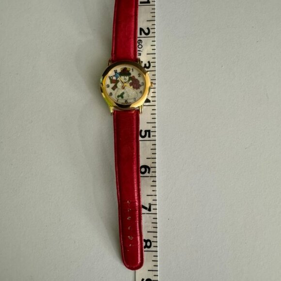Set of 2 Vtg.Cardini Quartz Holiday Snowman & Moniex Christmas Tree Analog Watch - Picture 7 of 16